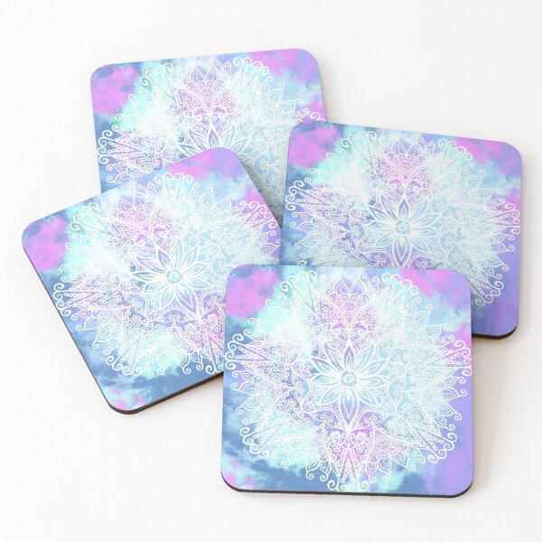 Item preview, White smudge pastel mandala designed and sold by Samantha McNeice.