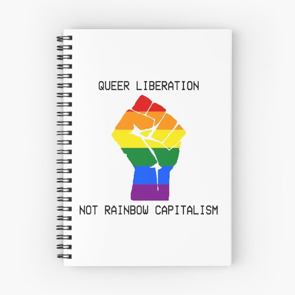 Item preview, Queer Liberation Not Rainbow Capitalism designed and sold by RadicalPrintsByCas.