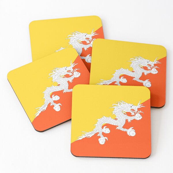 Item preview, Bhutan Flag T-Shirt Dragon Sticker designed and sold by deanworld.