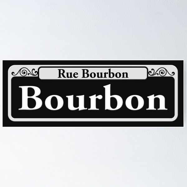 Item preview, BOURBON STREET SIGN - NEW ORLEANS designed and sold by WOOFANG.