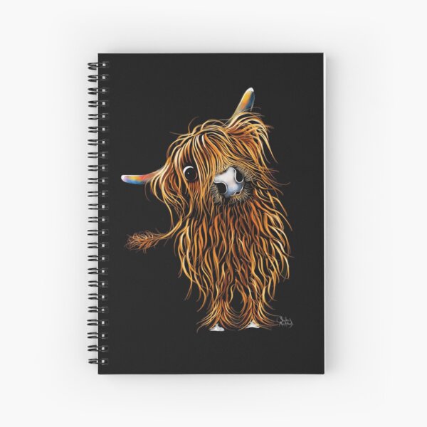 HiGHLaND CoW PRiNT SCoTTiSH ' CoooWeee ' BY SHiRLeY MacARTHuR Spiral Notebook
