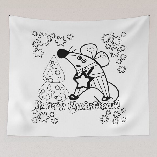 Item preview, Christmas coloring  designed and sold by fuzzyfox.