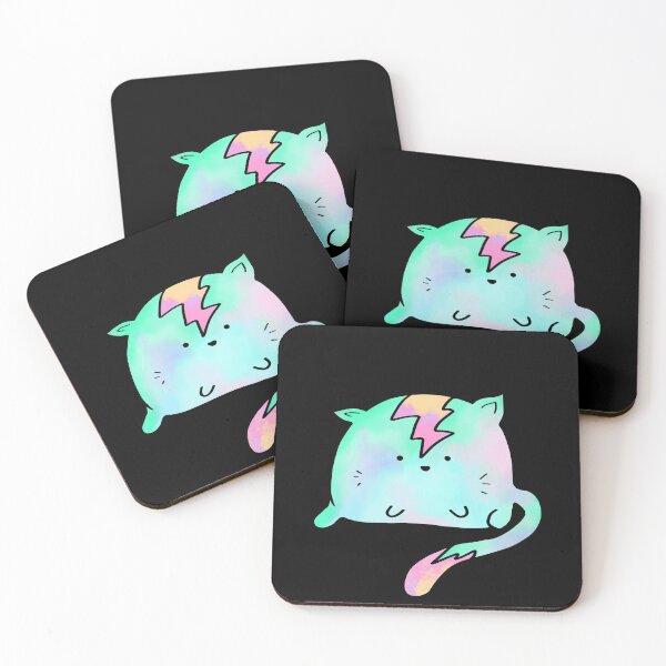 Item preview, Electri-kitty on black designed and sold by Samantha McNeice.