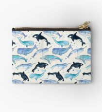 Whales, Orcas & Narwhals Zipper Pouch