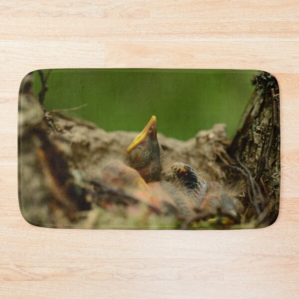 Item preview, young  baby birds  sleep quietly in the nest on a summer morning designed and sold by yarvin13.