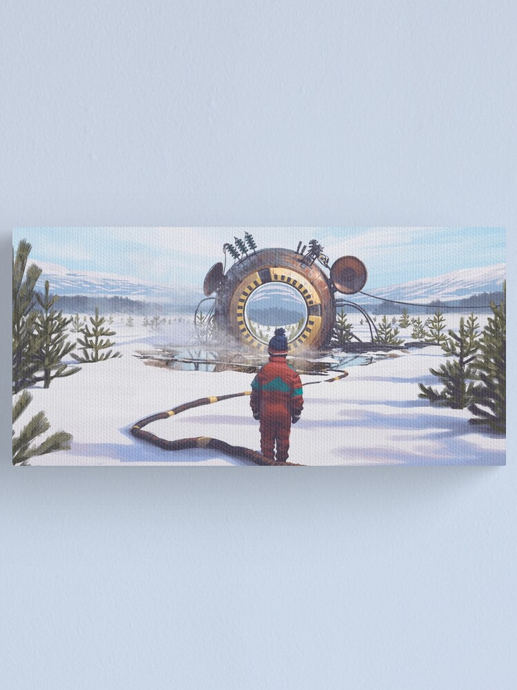 Alternate view of The Course Start Canvas Print