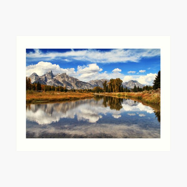 Schwabachers Landing, Jackson Hole, Wyoming. Art Print