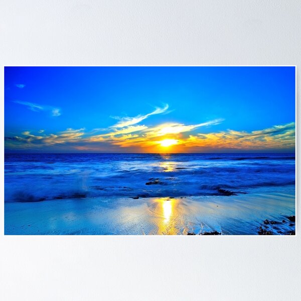Sunset at Avalon Beach Poster