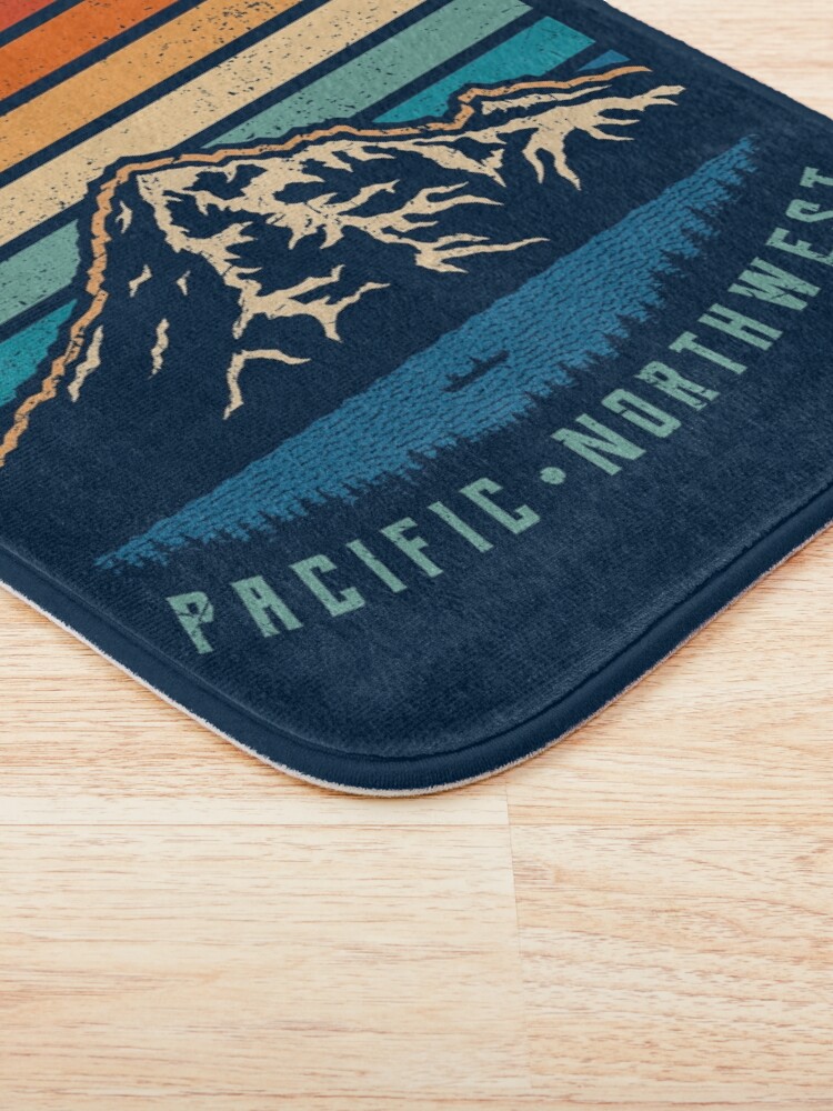 Alternate view of Oregon Retro Mountains Bath Mat