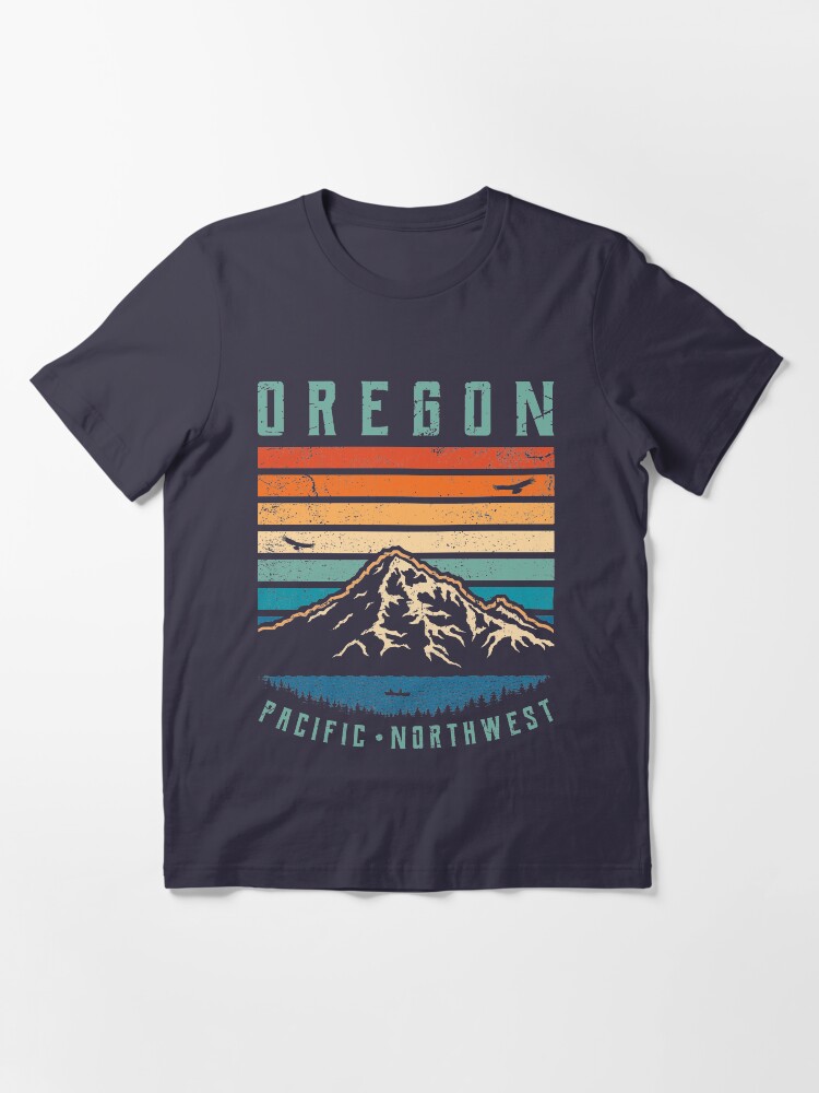 Vista alternativa de Camiseta esencial Montañas retro de oregon