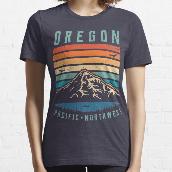 Oregon Retro Mountains Essential T-Shirt