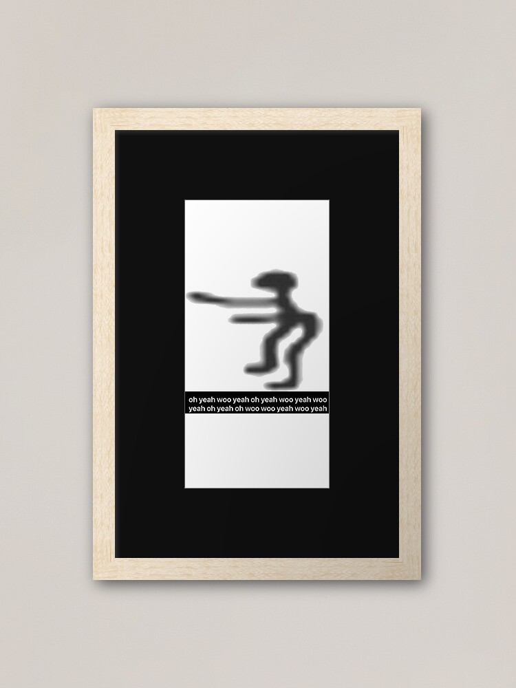 oh yeah woo yeah funny stickman dancing | Photographic Print
