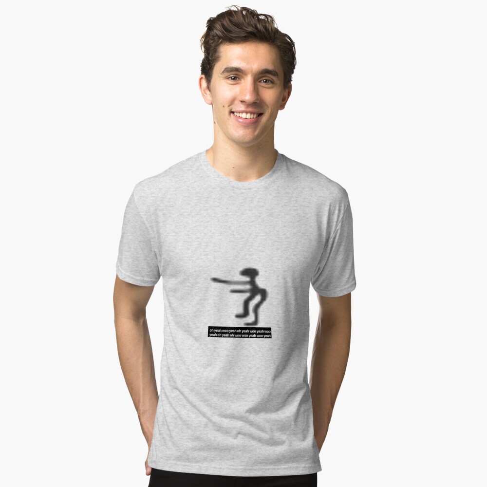 oh yeah woo yeah funny stickman dancing | Photographic Print