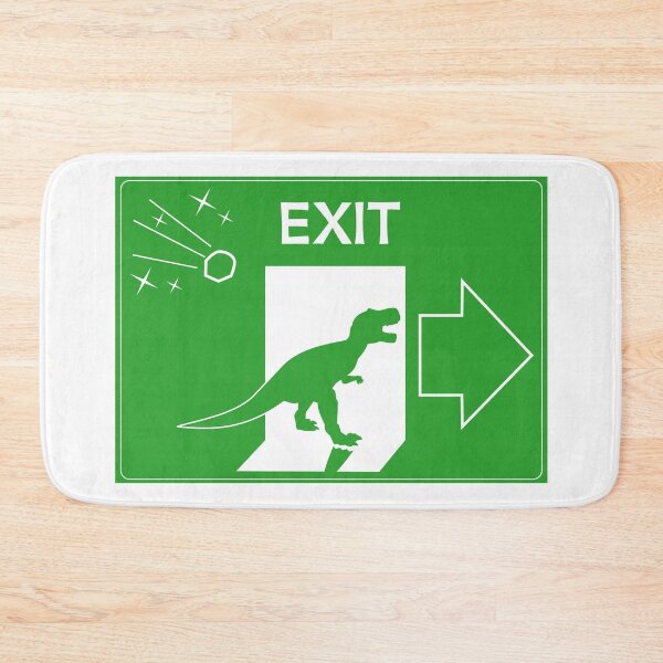 Item preview, Dinosaur exit sign designed and sold by ZnDigitalPrints.