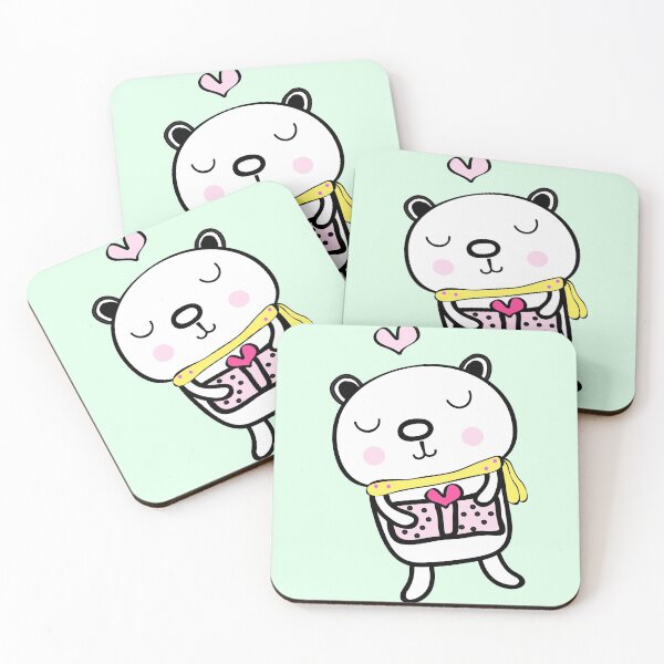 Item preview, cute bear with pink  gift   designed and sold by Pongbun Sangkaew.
