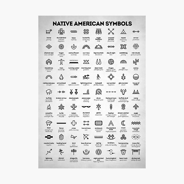Item preview, Native American Signs designed and sold by Inna Soyturk.