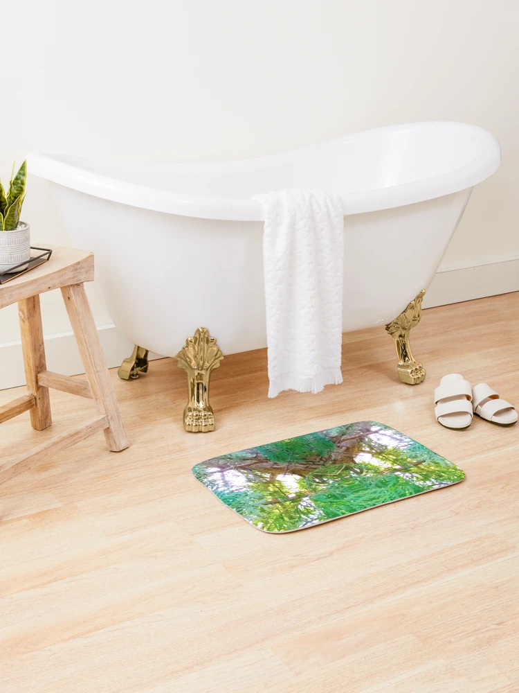 Thumbnail 2 of 6, Bath Mat, cedar designed and sold by InfinitePathArt.
