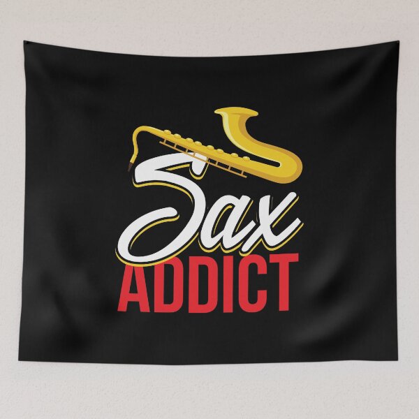 Item preview, Sax Addict Saxophone Jazz Music Player Gift Idea designed and sold by haselshirt.