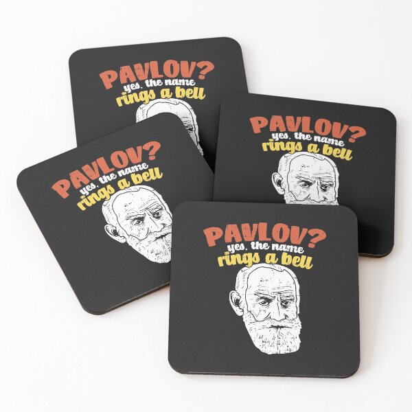 Item preview, Pavlov?Yes the name rings a bell / Psychology Conditioning Dog Experiment Psychologists Humor Funny Science Gift Idea designed and sold by SimonGs.