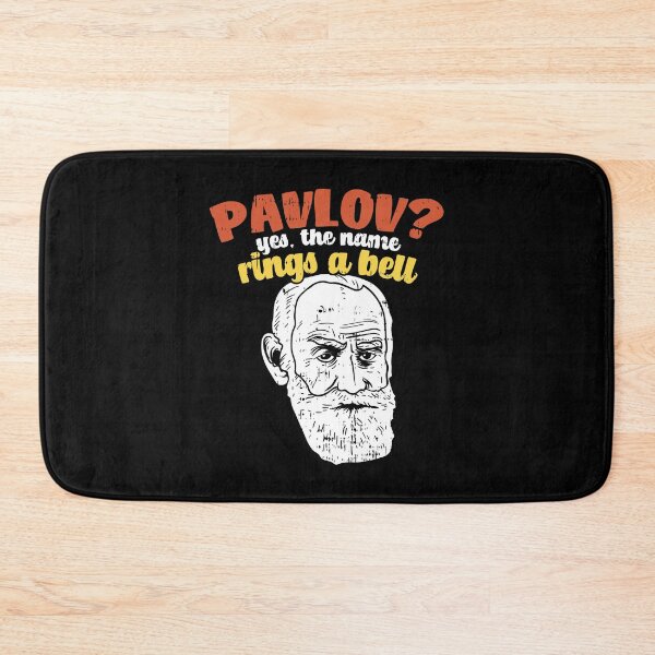 Item preview, Pavlov?Yes the name rings a bell / Psychology Conditioning Dog Experiment Psychologists Humor Funny Science Gift Idea designed and sold by SimonGs.