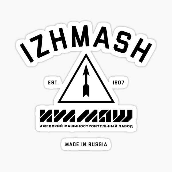 Izhmash Kalshnikov AK factory logo vinyl decal sticker *Free Shipping