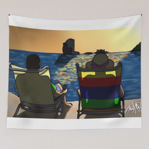 Item preview, SUNSET AT THE BARCELONETA designed and sold by manuelmunoz2017.