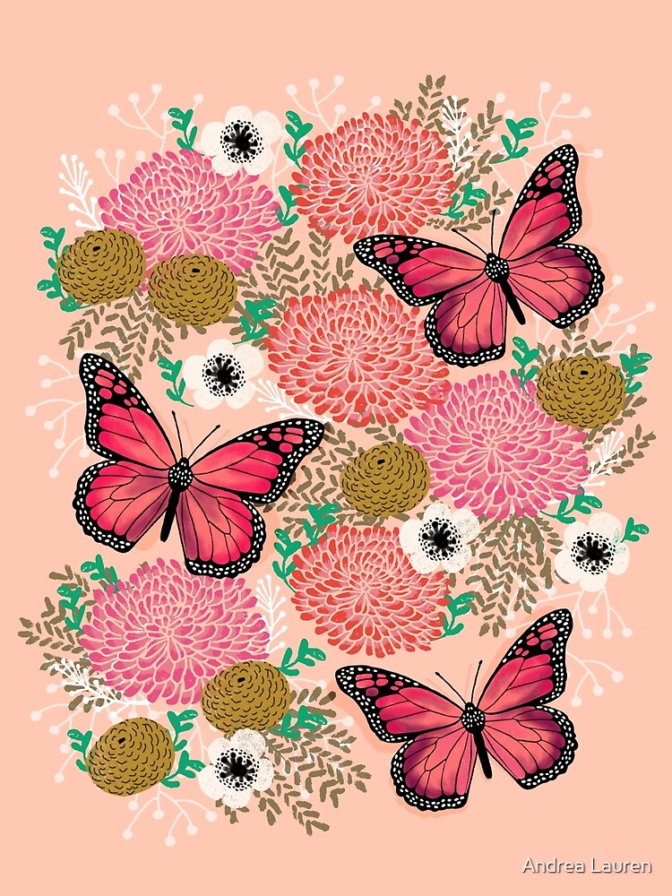 Monarch Florals by Andrea Lauren by papersparrow