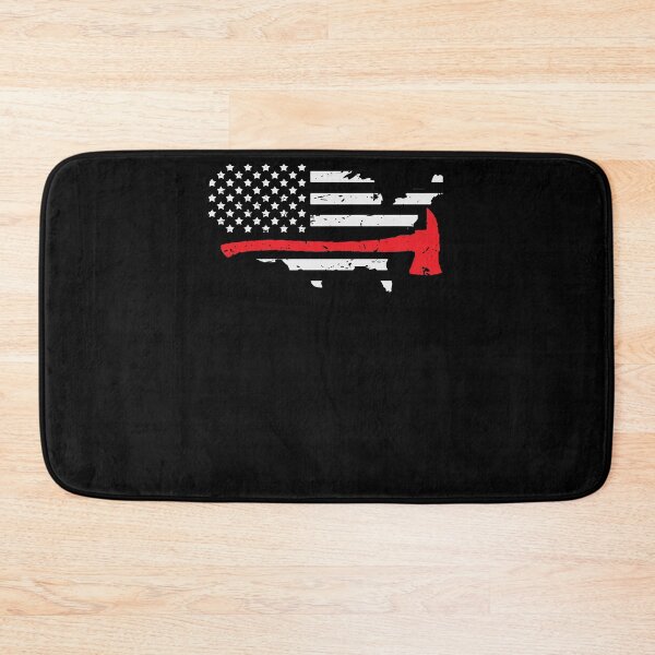 Item preview, American flag with fire fighting ax designed and sold by Mohja-Design.