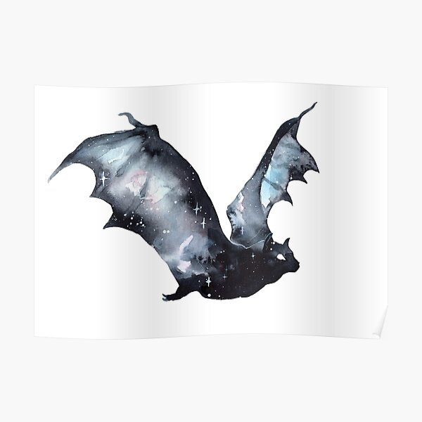 Galaxy Bat Poster