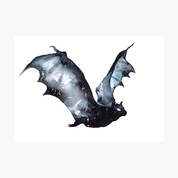 Galaxy Bat Photographic Print