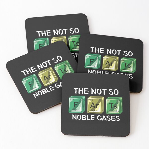 Item preview, The Not So Noble Gases / Funny Chemistry Science Periodic Table Farts School Humor Teacher Professor Student  designed and sold by SimonGs.