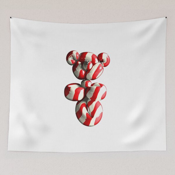 Item preview, Teddy Bear Candy Cane Balloon designed and sold by Retro Futurist.