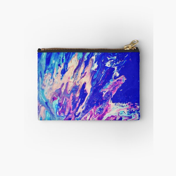 Item preview, wild and dirty, acrylic pour, blues designed and sold by myatticstudio.