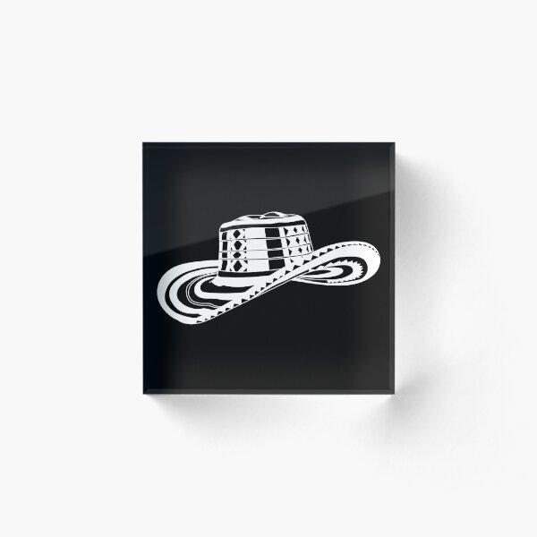 Sombrero Vueltiao Minimalista Acrylic Block