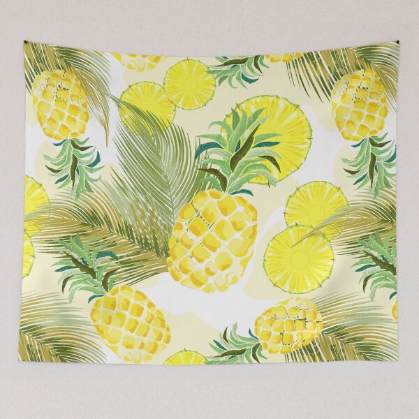 Item preview, Pineapple Watercolor Fresh Summer Pattern designed and sold by BluedarkArt.