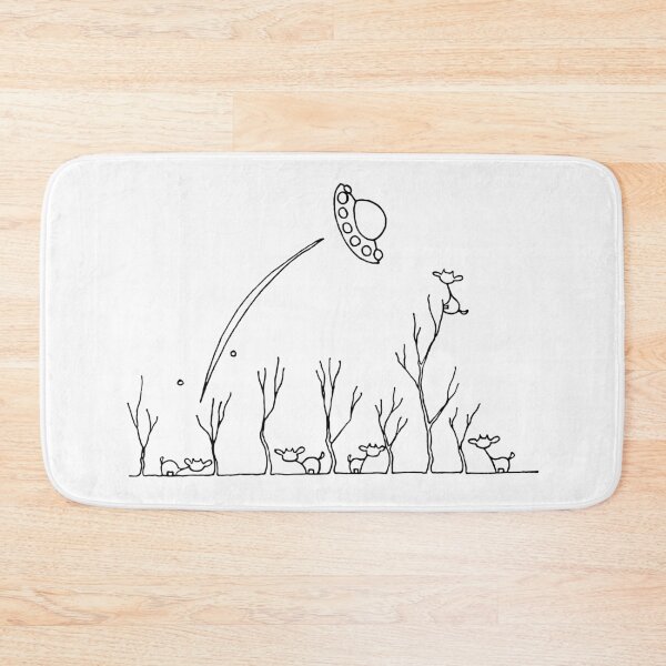 Item preview, Cows in Forest with Departing UFO designed and sold by Adventures Are Dangerous.