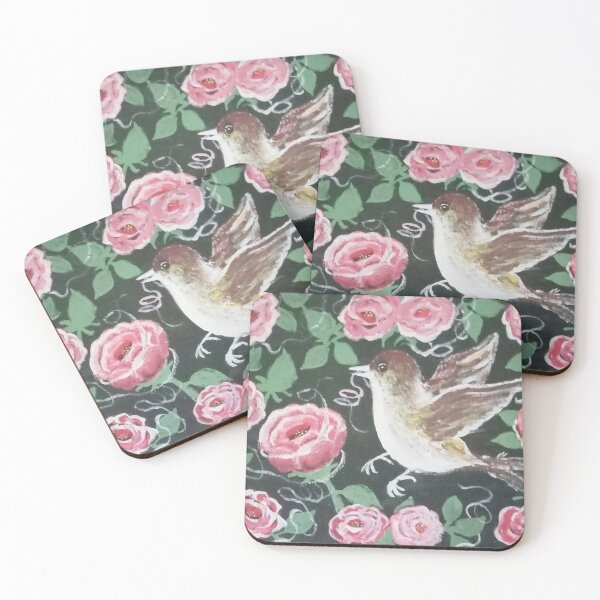 Item preview, Lovely Bird and Roses designed and sold by EmilyAmeliaArt.