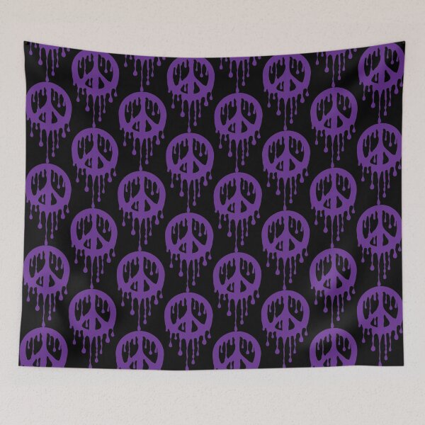 Item preview, Dripping Peace Sign PURPLE designed and sold by Zethinova.