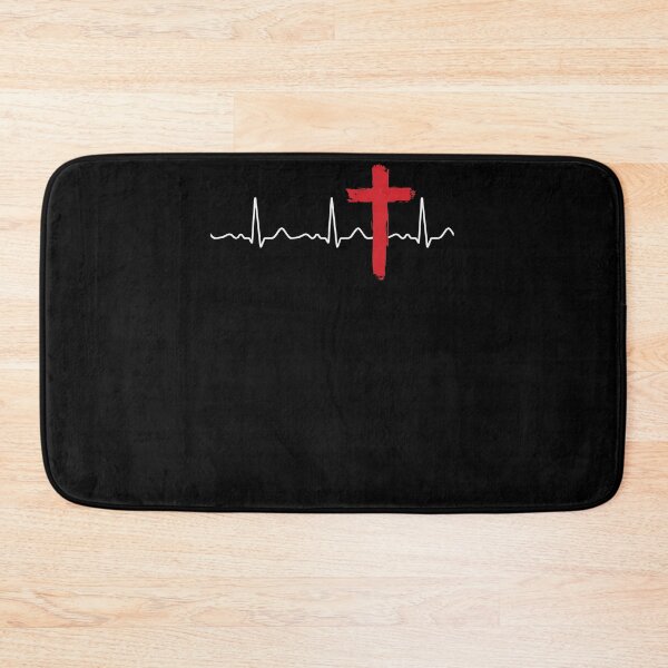 Item preview, Heart line / heart rate red cross designed and sold by Mohja-Design.
