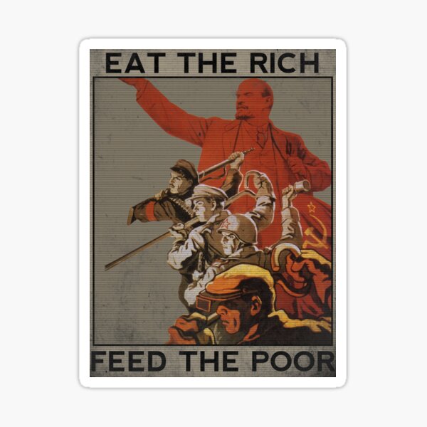 Item preview, Eat The Rich, Feed The Poor designed and sold by RadicalPrintsByCas.