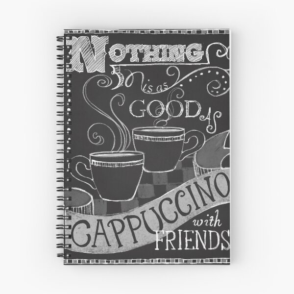 Item preview, Coffee Chalkboard Art, Nothing is as good as Cappuccino with Friends designed and sold by FionaStokes.