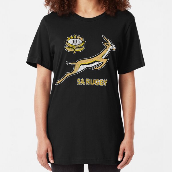 SA Rugby - Vintage Springbok logo Slim Fit T-Shirt