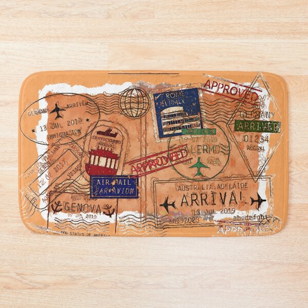 Item preview, Entry Approved - Passport Stamps  designed and sold by NaturePrints.