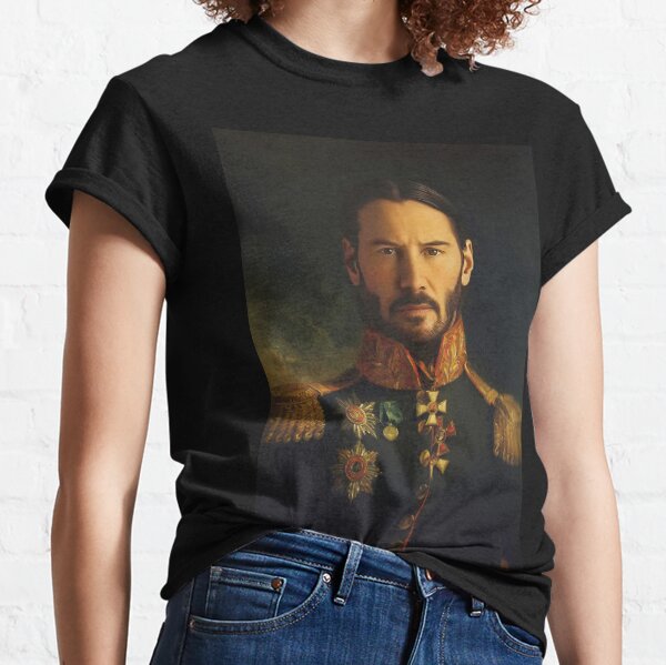 Portrait de Keanu Reeves T-shirt classique