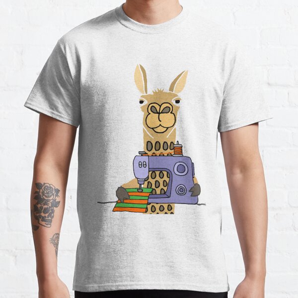 Item preview, Funny Llama using Sewing Machine designed and sold by Nature's Fancy.