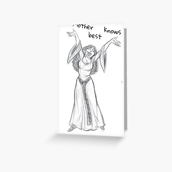 Download Mother Gothel Greeting Cards Redbubble