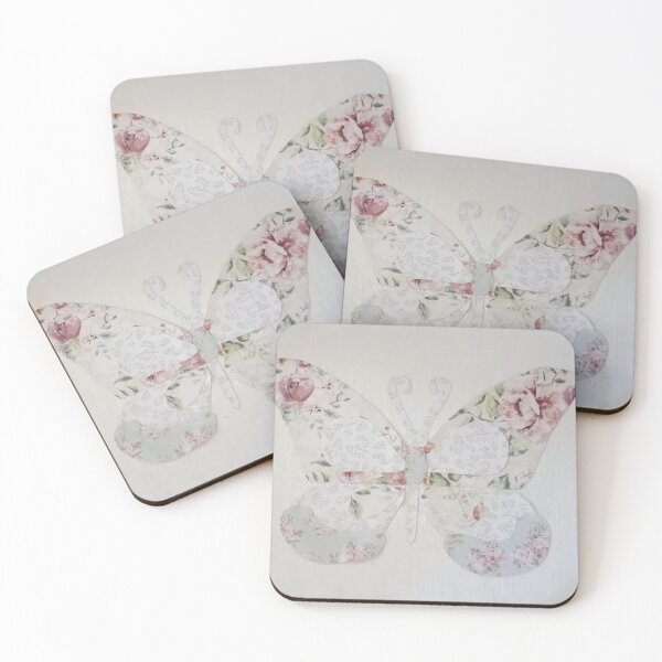 Item preview, Cottage Style Butterfly Collage designed and sold by EmilyAmeliaArt.