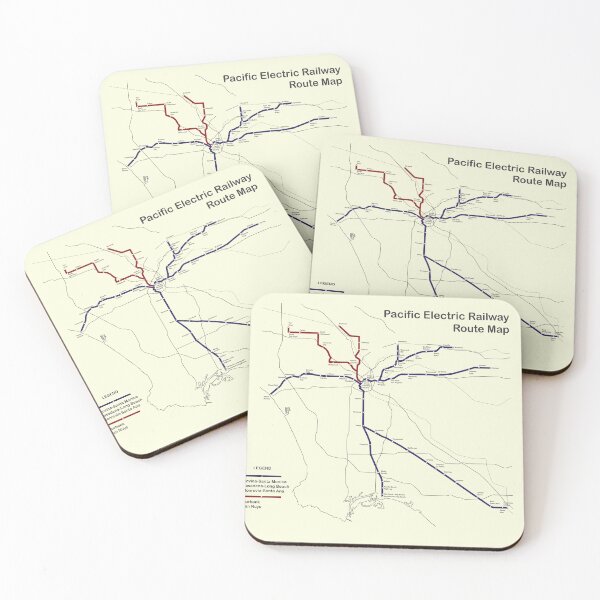Item preview, Pacific Electric Map, 1976 designed and sold by samaronow.