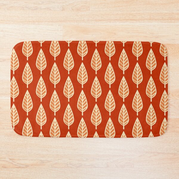 Item preview, Beech Leaf Pattern, Shades of Mandarin Orange designed and sold by Marymarice.