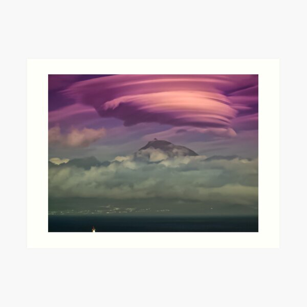 Cloud Miracles over Mt Pico Art Print